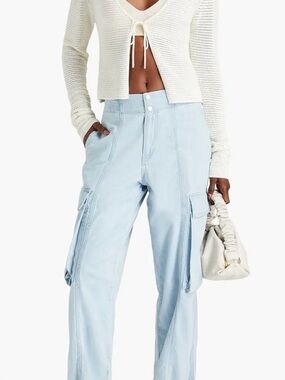 Frame high rise cargo jeans